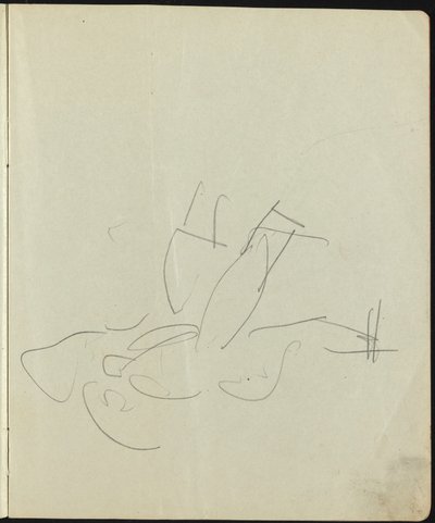 صفحة الراقصين وفناني الأداء من كراسة الرسم ، ج. 1911. بواسطة إرنست لودفيج كيرشنر