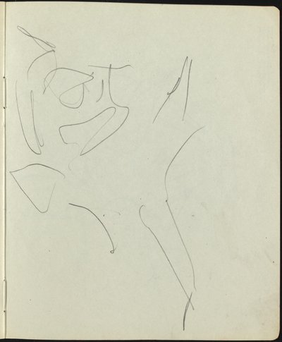 صفحة الراقصين وفناني الأداء من كراسة الرسم ، ج. 1911. بواسطة إرنست لودفيج كيرشنر