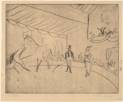 ميدان سباق الخيل ، 1910. بواسطة إرنست لودفيج كيرشنر
