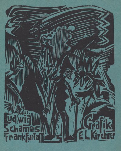 Ludwig Schames Frankfurt a M Grafik EL Kirchner Ludwig Schames Frankfurt a M ...، 19191920. بواسطة إرنست لودفيج كيرشنر
