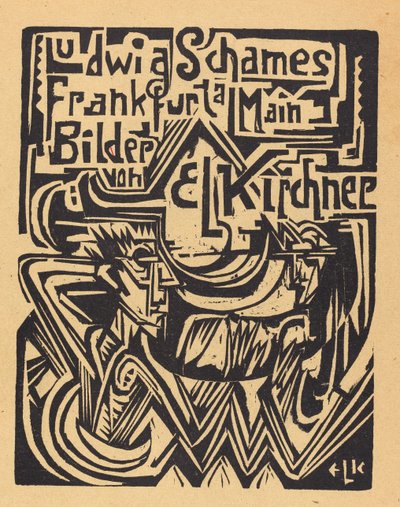 Ludwig Schames Frankfurt a Main Bilder von EL Kirchner Ludwig Schames Frankfurt ...، 1919. بواسطة إرنست لودفيج كيرشنر