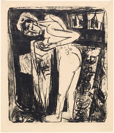 الوقوف عاريًا في الغرفة ، 1921. بواسطة إرنست لودفيج كيرشنر
