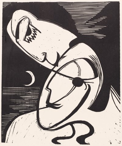 القبلة ، 1930. بواسطة إرنست لودفيج كيرشنر