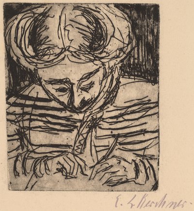 رسم فتاة صغيرة ، 1906. بواسطة إرنست لودفيج كيرشنر