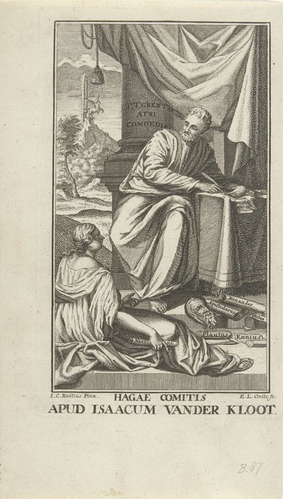 Titelpagina عن كوميديا ​​عن Terentius الكوميديا ​​(العنوان على الكائن) بواسطة إرنست لودفيج كريت