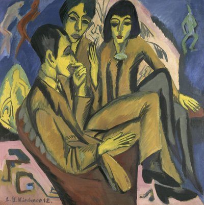 محادثة جماعية للفنانين 1913. بواسطة إرنست لودفيج كيرشنر