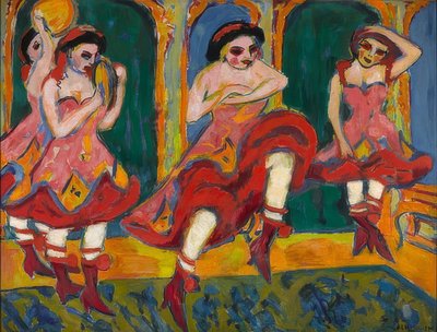 Czardastänzerinnen. 1908-20 بواسطة إرنست لودفيج كيرشنر