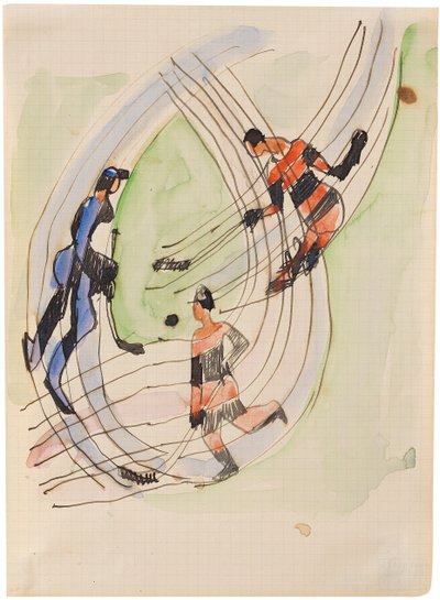 لاعبي الهوكي ، حوالي عام 1934. بواسطة إرنست لودفيج كيرشنر