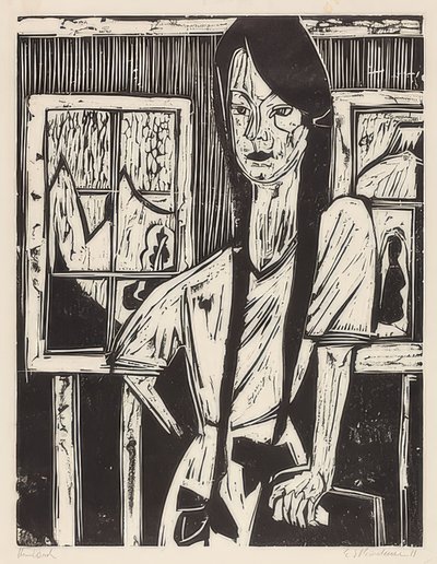 فتاة صغيرة. 1921 بواسطة إرنست لودفيج كيرشنر