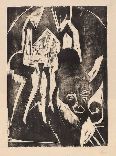 Cocotte في الشارع. 1915 بواسطة إرنست لودفيج كيرشنر