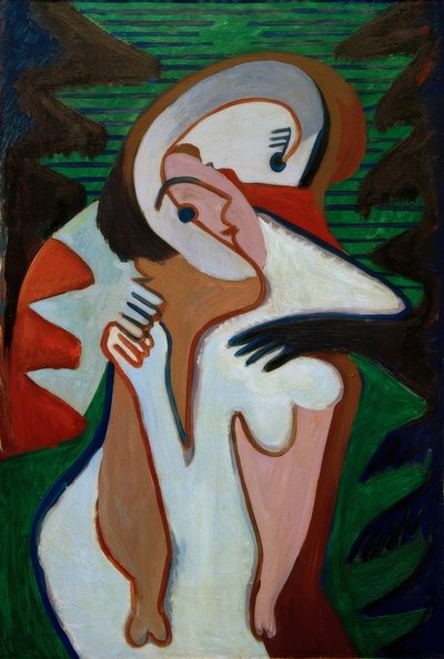 الزوج المحب - القبلة بواسطة إرنست لودفيج كيرشنر