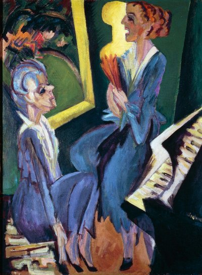 Music room بواسطة إرنست لودفيج كيرشنر
