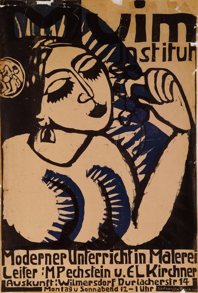 معهد الملصق Muim؛ معهد بلاكات مويم ، 1911 بواسطة Ernst Ludwig Kirchner