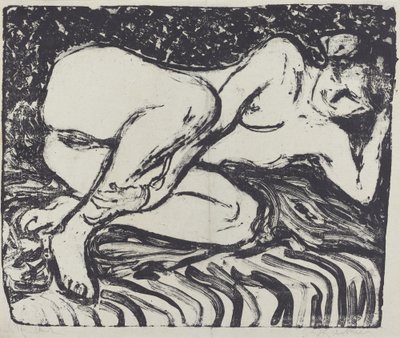متكأ عارية بواسطة Ernst Ludwig Kirchner