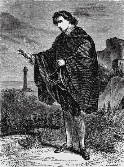 رسم توضيحي لـ Entail ، رواية كتبها إرنست ثيودور أماديوس هوفمان (1776-1822) ، نقش بواسطة إرنست تيودور أماديوس هوفمان