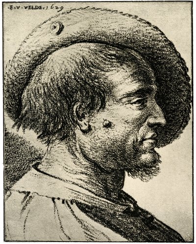 دراسة الرأس من الذكور بواسطة Esaias van de Velde
