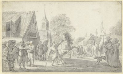 سوق الخيل بواسطة Esaias van de Velde