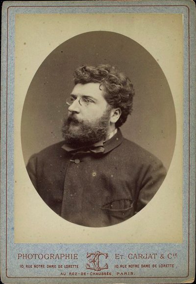 جورج بيزيه ، مؤلف وعازف بيانو فرنسي ، 1870 بواسطة إتيان كارات