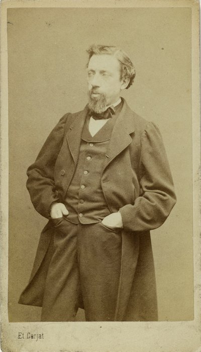 صورة للمؤلف فرانسوا أوغست جيفيرت 1828-1908 ، ج. 1870. بواسطة إتيان كارات