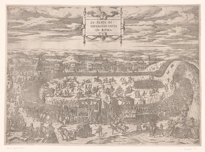 العيد البابوي في تستاشيو في روما عام 1534 La festa di Testaccio fatta في روما (العنوان على الكائن) بواسطة بول الثالث