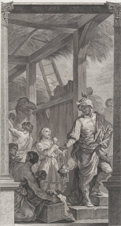 كنيسة اللقطاء في باريس: جناح Le Roi mage Balthazar et sa 1752. بواسطة إتيان فيسارد