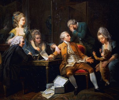 Broken contract, painting by Jeaurat Etienne (1699-1789), France بواسطة إتيان جورات
