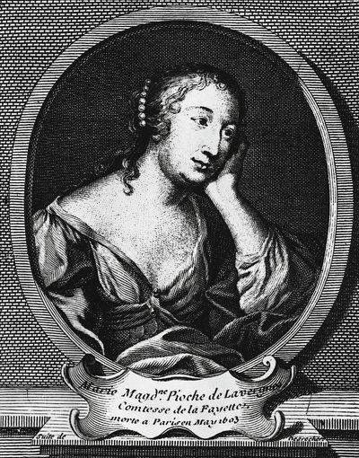 صورة ميدالية لماري مادلين بيوش دو لا فيرن ، كومتيس دو لا فاييت (1634-1693) ، روائي فرنسي ، نقش من قبل إتيان جيهاندير ديروشرز (1668-1741) بواسطة إتيان جيهاندير ديسوتشرز