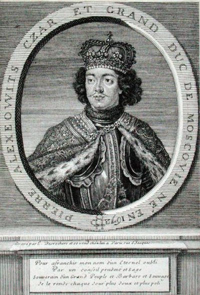 بيتر الأول (1672-1725) (نقش) بواسطة إتيان جيهاندير ديسوتشرز