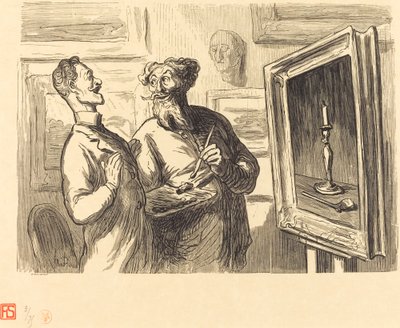 يجد الواقعي دائمًا شخصًا أكثر واقعية معجبًا به بواسطة إتيان بعد Honoré Daumier