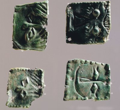 Ex-voto في لوحة برونزية تصور العيون. المصنوعات اليدوية من كائنات حرم Reithia Este (Venetia). الحضارة الأترورية ، القرن الخامس والرابع قبل الميلاد. بواسطة إتروسكان