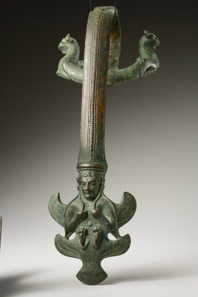 مقبض ، أوائل القرن الخامس قبل الميلاد (برونزية) (انظر أيضًا 270394) بواسطة Etruscan