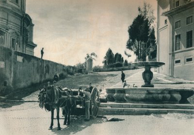 في الجزء الخلفي من الفاتيكان بالقرب من المتاحف والنعناع ، روما ، إيطاليا ، 1927 بواسطة يوجين بوبيل