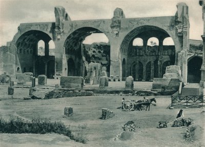 كنيسة ماكسينتيوس وقسنطينة في منتدى رومانوم ، روما ، إيطاليا ، 1927 بواسطة يوجين بوبيل