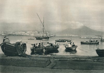 صيادون في البحر ، نابولي ، إيطاليا ، 1927 بواسطة يوجين بوبيل