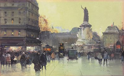 Place de la Republique ، باريس بواسطة يوجين جاليان لالو