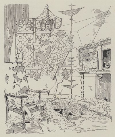 مشهد من La Dame de Gai-Fredon ، بواسطة Quatrelles (Ernest L'Epine) (litho) بواسطة يوجين (بعد) كوربوين