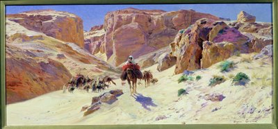 قافلة في الصحراء بواسطة يوجين الكسيس جيرارديت