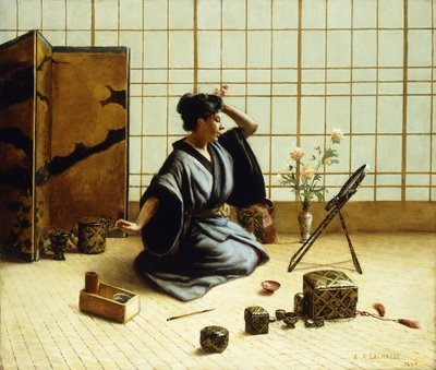 فتاة الجيشا 1890 بواسطة يوجين أرماند لاشيز