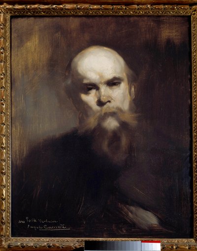صورة للشاعر الفرنسي بول فيرلين (1844-1896) لوحة بواسطة يوجين كاريير (1849-1906) 1891 صن. 0.61 × 0.51 م. باريس ، متحف أورسيه بواسطة يوجين كاريير