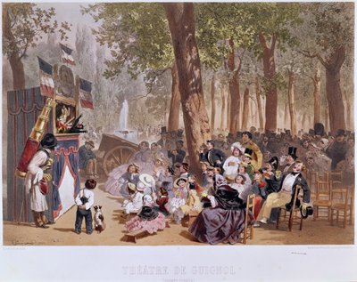 مسرح جينيول على الشانزليزيه ، 1856 بواسطة يوجين تشارلز فرانسوا جيرارد