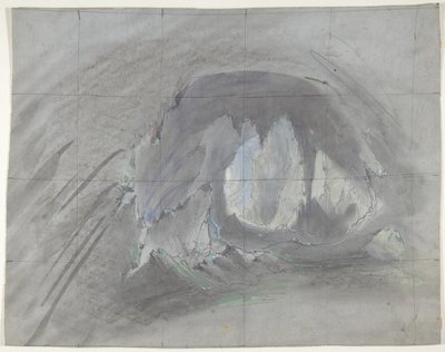 تصميم لمجموعة مسرح في أوبرا ، باريس ، 1828-90. بواسطة يوجين سيشيري