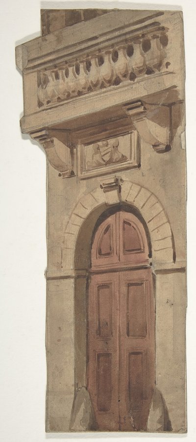 تصميم لمجموعة مسرح في أوبرا ، باريس ، 1830-90. بواسطة يوجين سيشيري
