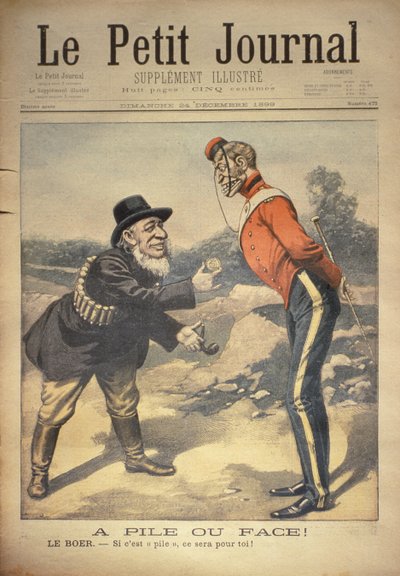 طرة أو نقش! البوير: - إذا كانت ذيولها لك! ، الغلاف الأمامي لـ Le Petit Journal ، 24 ديسمبر 1899 بواسطة يوجين دامبلانز