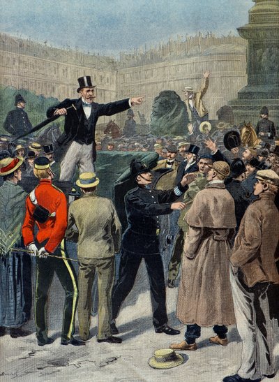 مظاهرة سلام أثناء حرب البوير، لندن بواسطة Eugene Damblans