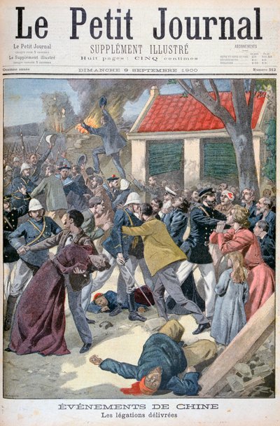 تسليم المفوض ، Boxer Rebellion ، الصين ، 1900 بواسطة يوجين دامبلانز
