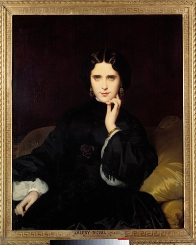 Portrait of Madame de Loynes (1837-1908) She held an important literary and political salon. Painting by Eugene Amaury-Duval (1808-1885) 1862 Sun. 0,82x1m. Paris, Musee d