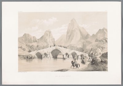 جسر Pol-e Dokhtar بونت دو كيزيل هوزن (العنوان على الكائن) المناظر الطبيعية الفارسية (عنوان السلسلة) بيرس مودرن (عنوان المسلسل) بواسطة تيري فرير