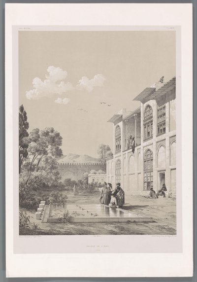 منظر في حديقة أرج كريم خان Palais de l