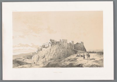 منظر لقلعة Izadkhvast يزد كاست (العنوان على الكائن) المناظر الطبيعية الفارسية (عنوان السلسلة) بيرس مودرن (عنوان المسلسل) بواسطة تيري فرير