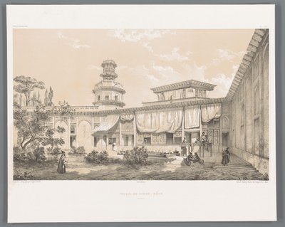 قصر شار باغ في أصفهان Palais du Tchar-Bâch Ispahan (العنوان على الجسم) المناظر الطبيعية الفارسية (عنوان السلسلة) بيرس مودرن (عنوان المسلسل) بواسطة تيري فرير